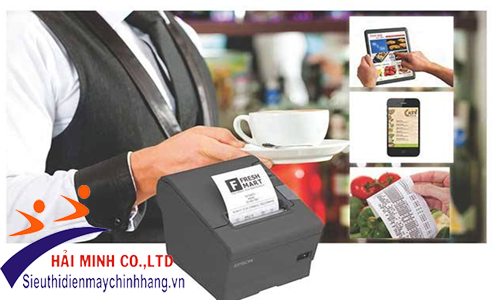 Máy in hóa đơn thiết kế nhỏ gọn, tiện lợi